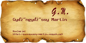 Gyöngyössy Martin névjegykártya